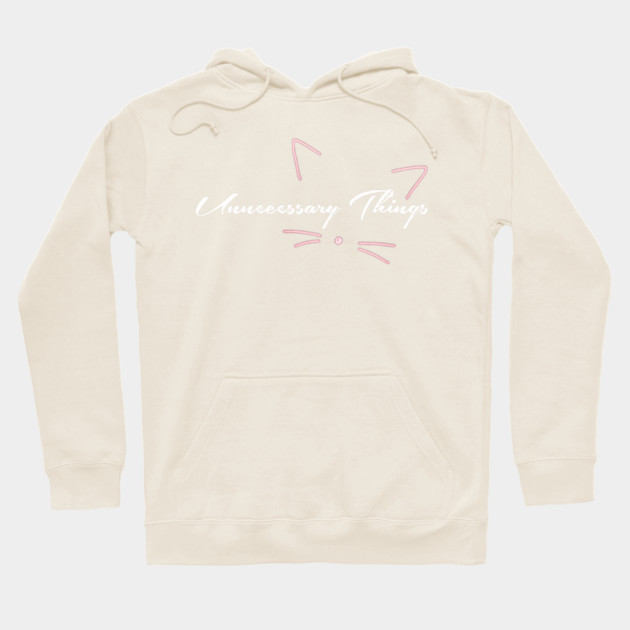 Unnecessary Things - Cursive VII Hoodie by Lou Johnson