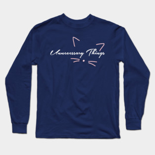 Unnecessary Things - Cursive VII Long Sleeve T-Shirt
