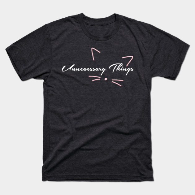 Unnecessary Things - Cursive VII T-Shirt by Lou Johnson