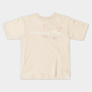 Unnecessary Things - Cursive VII Kids T-Shirt