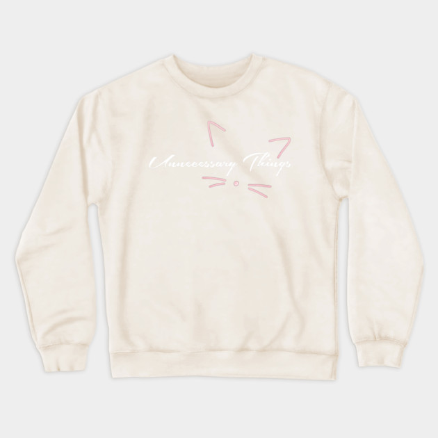 Unnecessary Things - Cursive VII Crewneck Sweatshirt by Lou Johnson