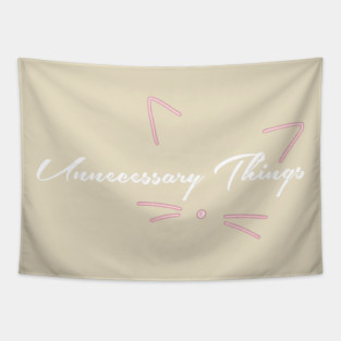 Unnecessary Things - Cursive VII Tapestry