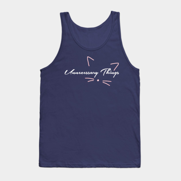 Unnecessary Things - Cursive VII Tank Top by Lou Johnson
