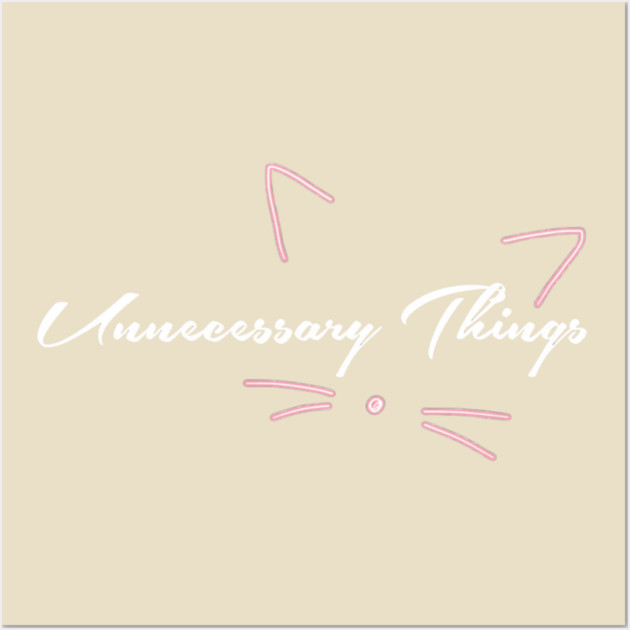 Unnecessary Things - Cursive VII Wall Art by Lou Johnson