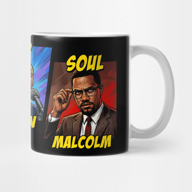 Heart, Mind, Soul Icons: Mandela, Martin, Malcolm Comic Art by UrbanLifeApparel