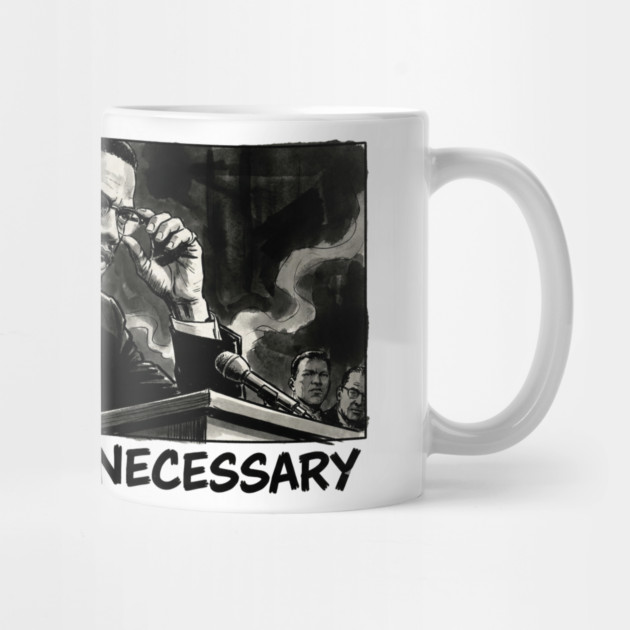 Malcolm X: By Any Means Necessary - Noir Comic Art by UrbanLifeApparel