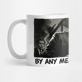 Malcolm X: By Any Means Necessary - Noir Comic Art Mug