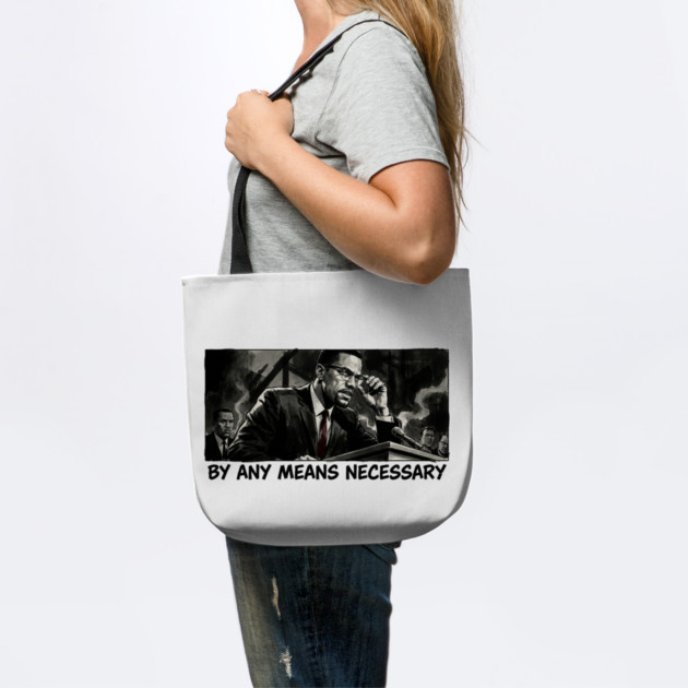 Malcolm X: By Any Means Necessary - Noir Comic Art by UrbanLifeApparel