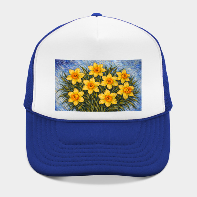 Post-Impressionist Daffodils – Expressive Yellow Spring Florals by DonWillisJrArt