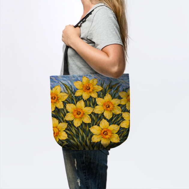 Post-Impressionist Daffodils – Expressive Yellow Spring Florals by DonWillisJrArt