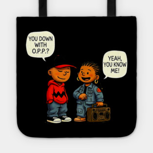 Down With O.P.P. - 90s Hip Hop Cartoon Parody Tote