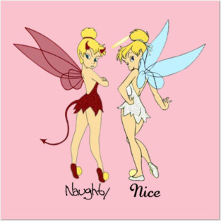 Tinker Bell Naughty and Nice Posters and Art