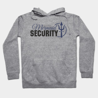 Mermaid Security Girl Dad Duty Hoodie