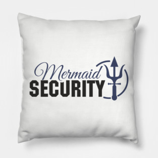 Mermaid Security Girl Dad Duty Pillow