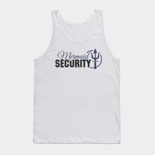 Mermaid Security Girl Dad Duty Tank Top