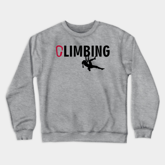 Rock Climbing Adventure Mountain Life Crewneck Sweatshirt by Anticorporati