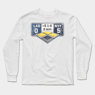 Dodgers Yankees 5th Inning World Series Long Sleeve T-Shirt