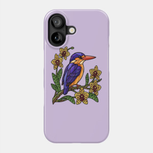 Vibrant African Pygmy Kingfisher Design Phone Case