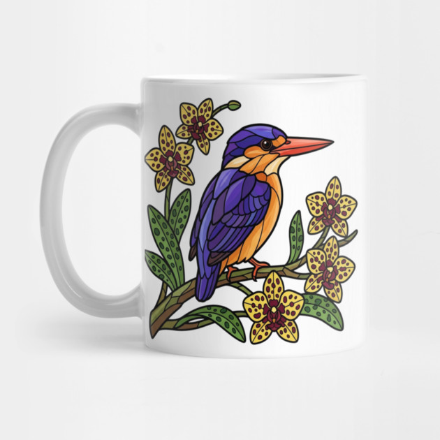 Vibrant African Pygmy Kingfisher Design by BirdsnStuff