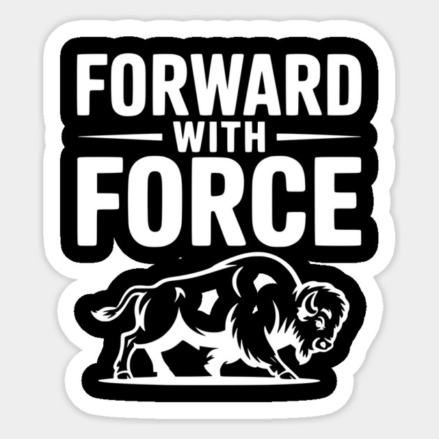 Forward with Force Sticker by Frank Ring