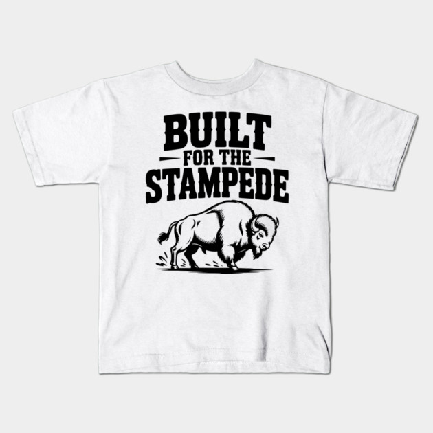 Built for the Stampede Kids T-Shirt by Frank Ring
