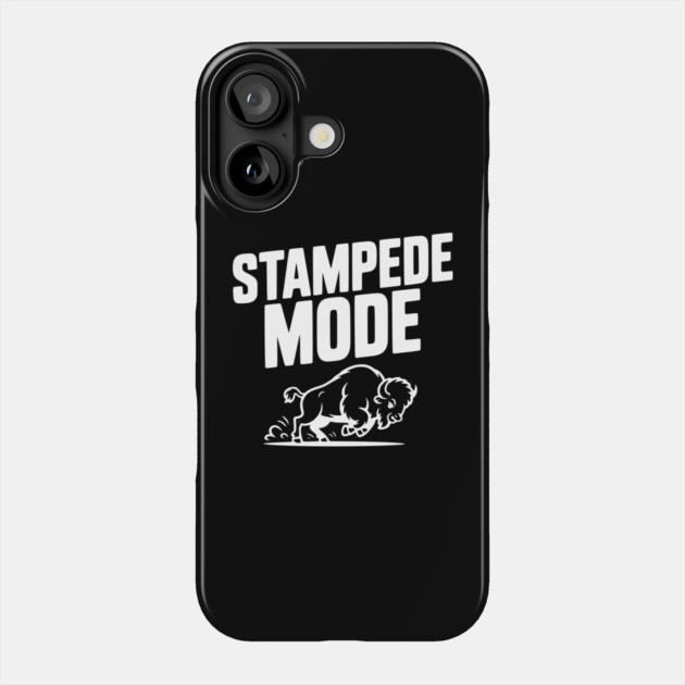 Stampede Mode Phone Case by Frank Ring
