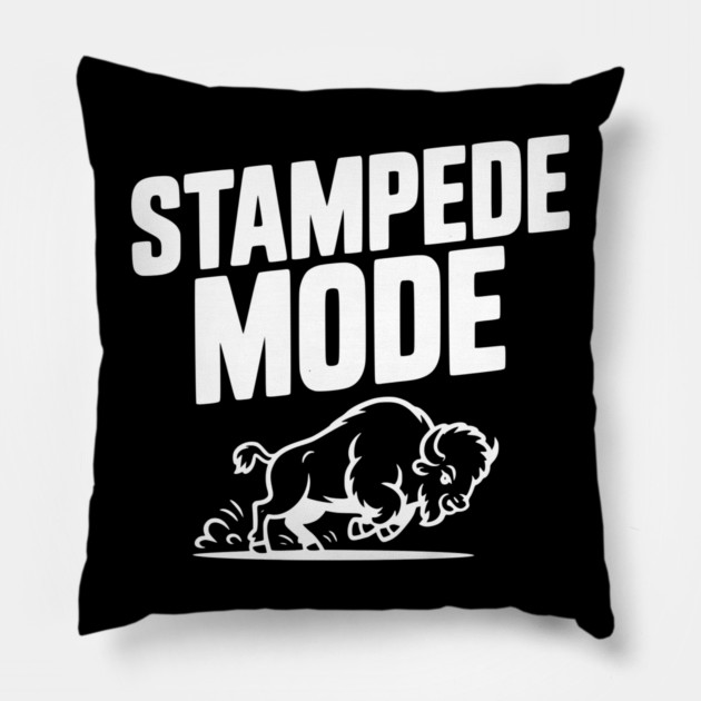 Stampede Mode Pillow by Frank Ring