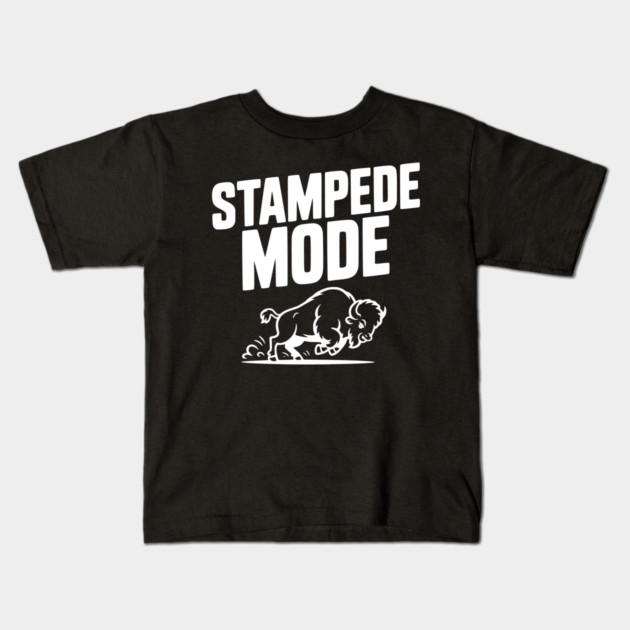 Stampede Mode Kids T-Shirt by Frank Ring