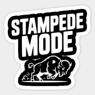 Stampede Mode Sticker