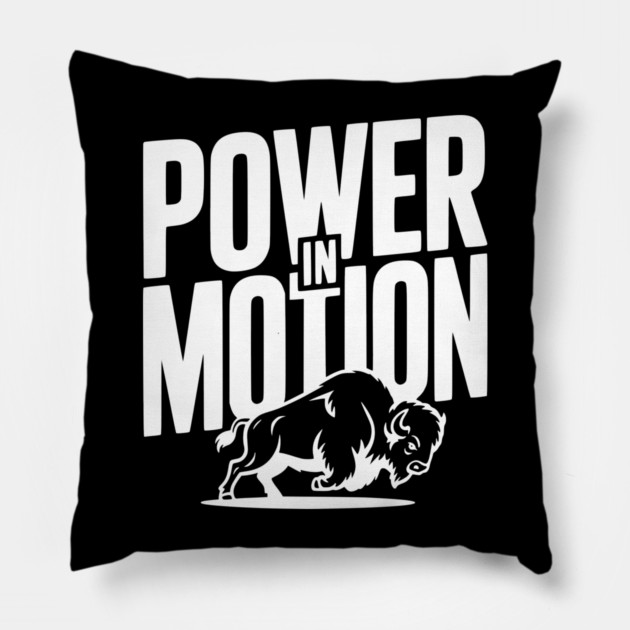 Power in Motion Pillow by Frank Ring