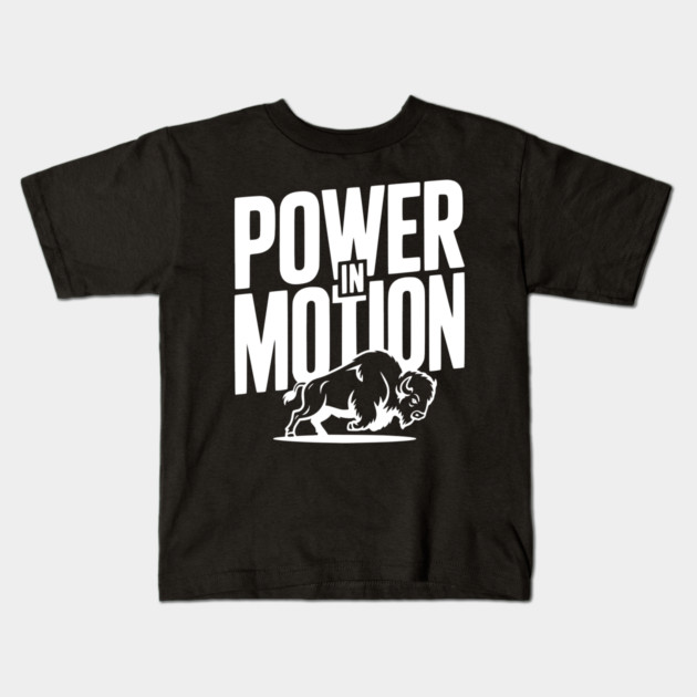 Power in Motion Kids T-Shirt by Frank Ring