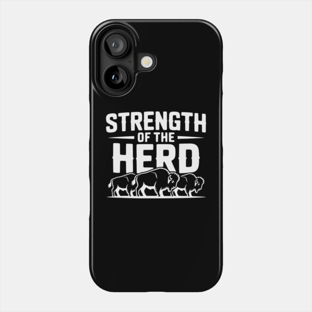 Strength of the Herd Phone Case by Frank Ring