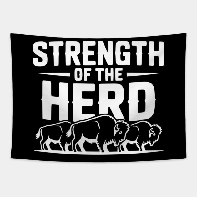 Strength of the Herd Tapestry by Frank Ring