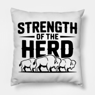 Strength of the Herd Pillow