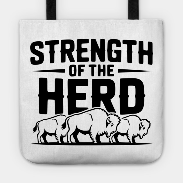 Strength of the Herd Tote by Frank Ring