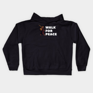 Walk for Peace - Spiritual Journey and Peaceful Path Kids Hoodie