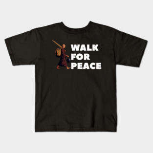 Walk for Peace - Spiritual Journey and Peaceful Path Kids T-Shirt