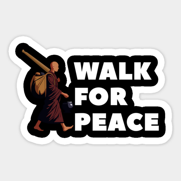Walk for Peace - Spiritual Journey and Peaceful Path Magnet by Creatifly Graphic Tees