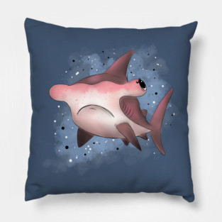 Grumpy Hammerhead Shark Pillow