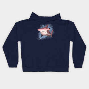 Grumpy Hammerhead Shark Kids Hoodie