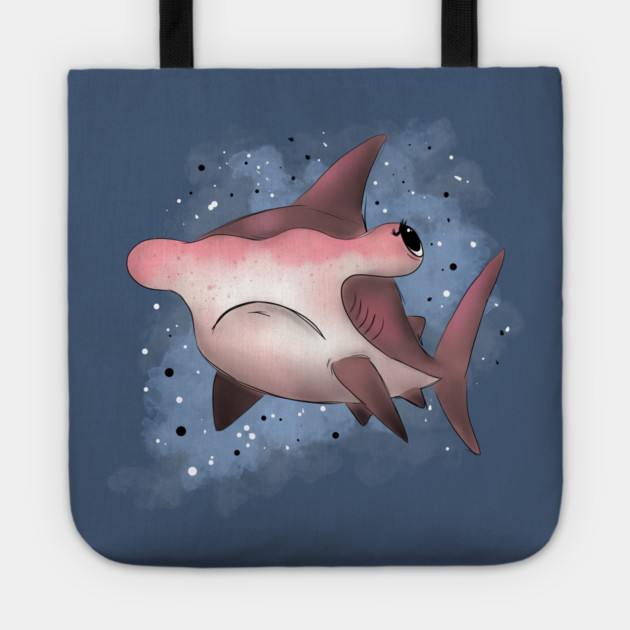 Grumpy Hammerhead Shark Tote by H. R. Sinclair