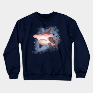 Grumpy Hammerhead Shark Crewneck Sweatshirt