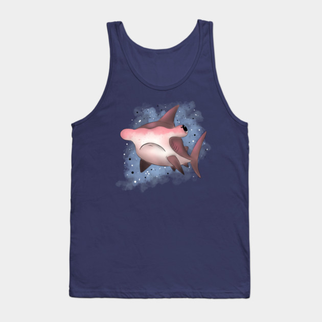 Grumpy Hammerhead Shark Tank Top by H. R. Sinclair