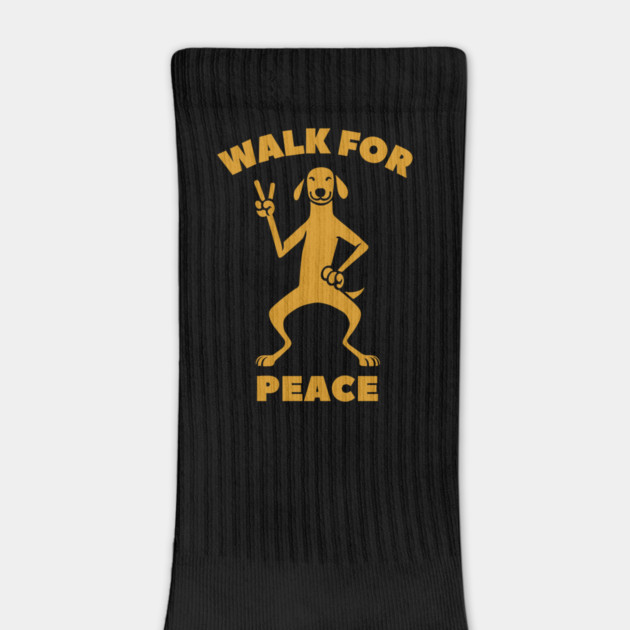 Walk for Peace - Peaceful Dog with a Positive Message by Creatifly Graphic Tees
