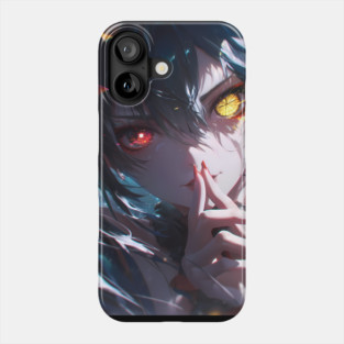 Kurumi Tokisaki Date A Live Anime Girl Dark Fantasy Dual Eyes Phone Case