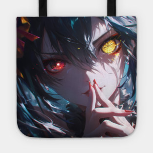 Kurumi Tokisaki Date A Live Anime Girl Dark Fantasy Dual Eyes Tote