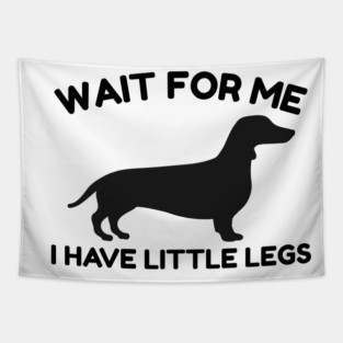 Wait For Me I Have Little Legs Tapestry