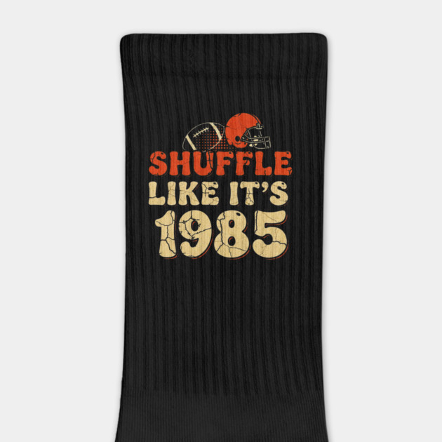 Shuffle Like It's 1985 | Retro Football Helmet Design by OUTFITPAW