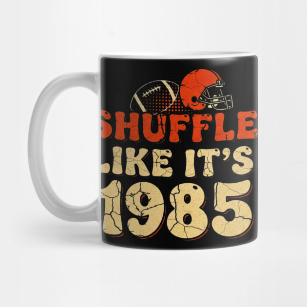 Shuffle Like It's 1985 | Retro Football Helmet Design by OUTFITPAW