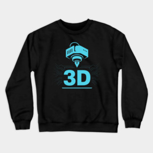 3D-Printing 3D Filament G28 CNC 3D-Scan 3D-Printer Crewneck Sweatshirt